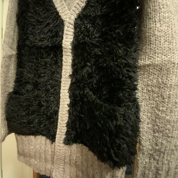Mohair Blend Zippered Cardigan Sweater (S/M) - Picture 3 of 11